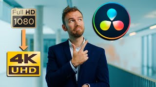 Hochskalieren mit SUPERSCALE in DAVINCI RESOLVE | Tutorial