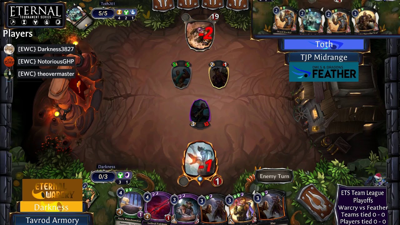 ETS Team League Playoffs - OND Feather vs Eternal Warcry