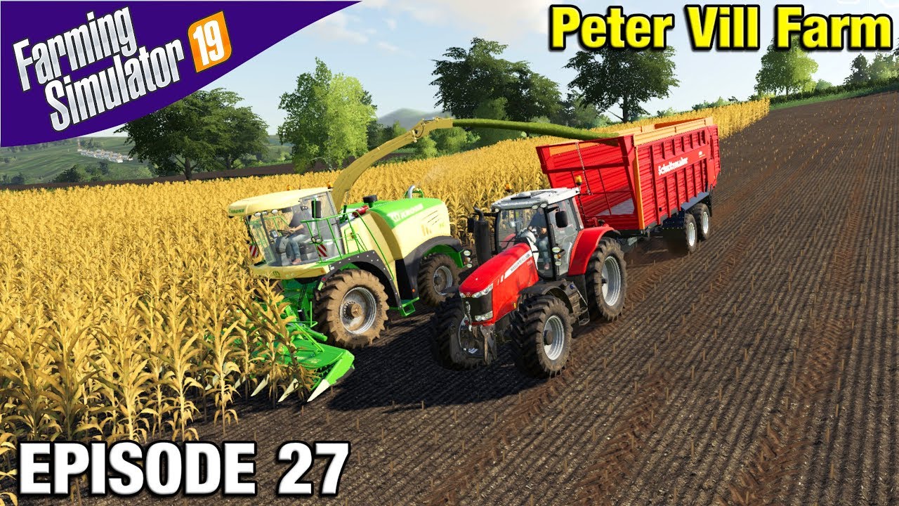 MAIZE SILAGE Farming Simulator 19 Timelapse - Peter Vill Farm FS19 Episode 27