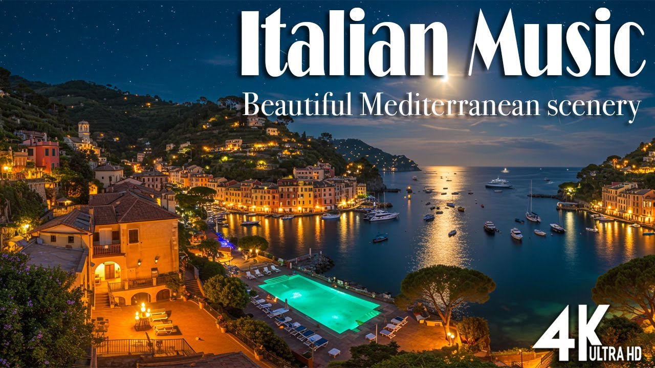 Unlock the Secret of Coastal Italy 🌊 Relaxing Mediterranean Music & Italian Vibes in 4K