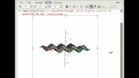 Maple - Plotting functions of 2 variables