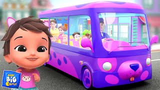 Wheels On The Bus Go Round And Round, Nursery Rhymes and Songs for Kids