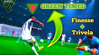 Learn how to GREEN TIME FINESSE and TRIVELA in just 2 minutes| EA FC 24