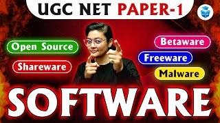 UGC NET Paper 1 ICT by Aditi Mam | Softwares - Open Source, Betaware, Shareware, Freeware, Malware screenshot 3