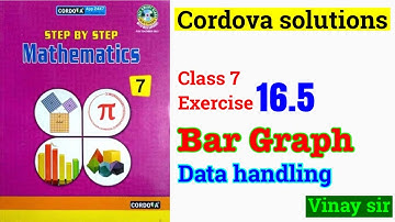 Exercise 16.5 data handling | class 7 cordova solutions | classs 7 maths solutions | @vinaysir2680