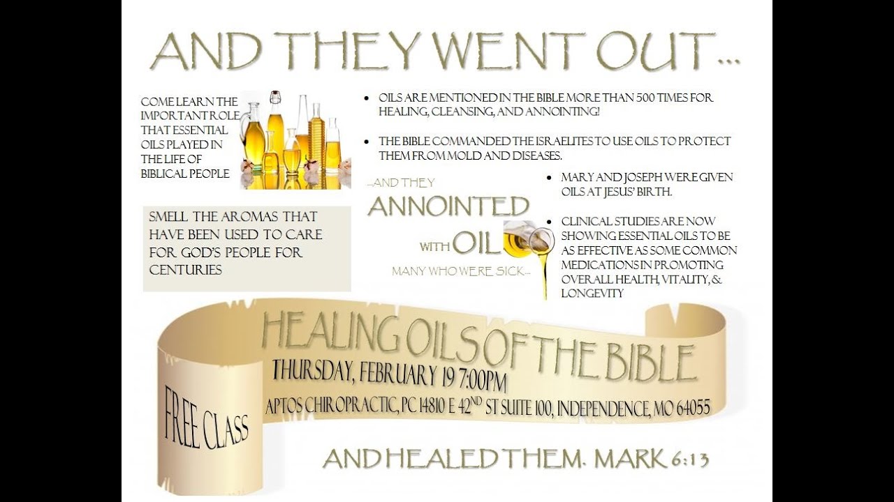 HEALING OILS OF THE BIBLE YouTube