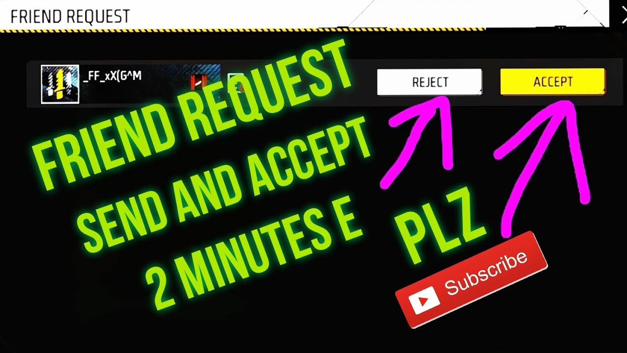 Free Fire E Friend Request Kivabe Accept Korbe