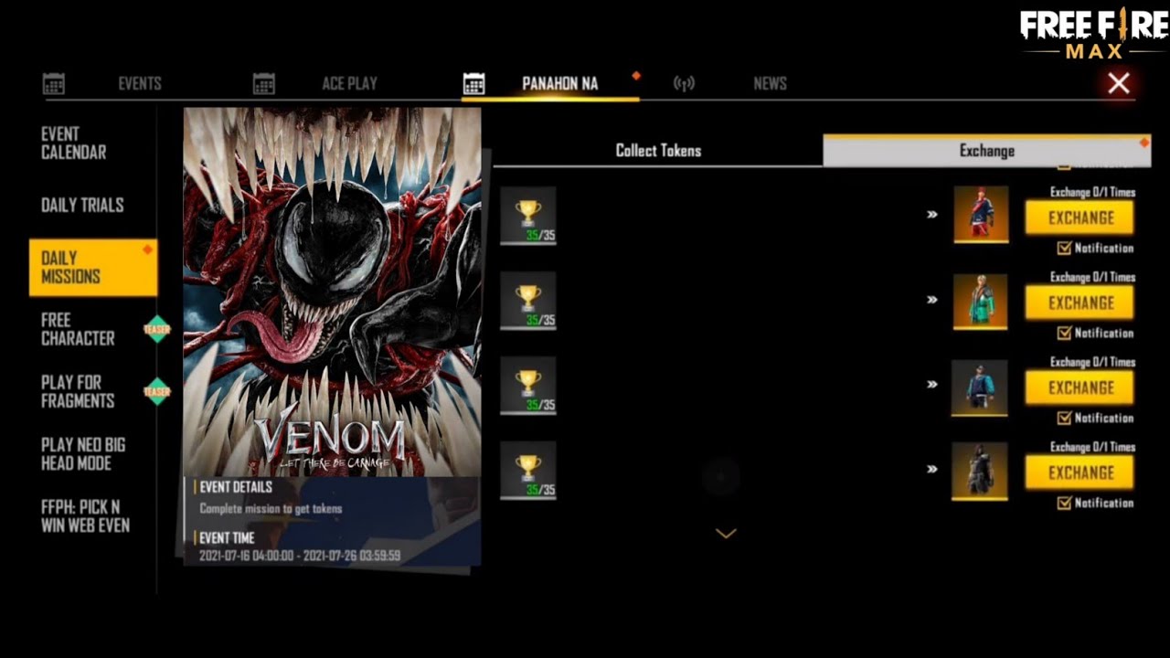 Free Fire x VENOM⚡- I Got Rare Venom Monster Bundle for Free 🤯🔥| Free Fire 💙