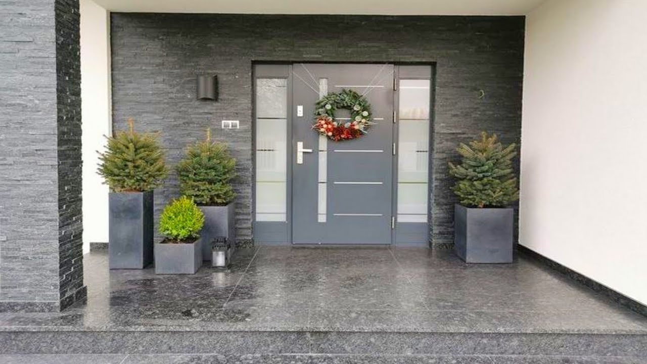 200 Modern Front Wall Design Ideas 2024 Outdoor Wall Tiles Design| Home Exterior Main Door P11