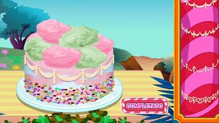 Jogando Candy Cake Maker - Jogos de fazer bolos com Algodão Doce | Cake Making Games screenshot 3
