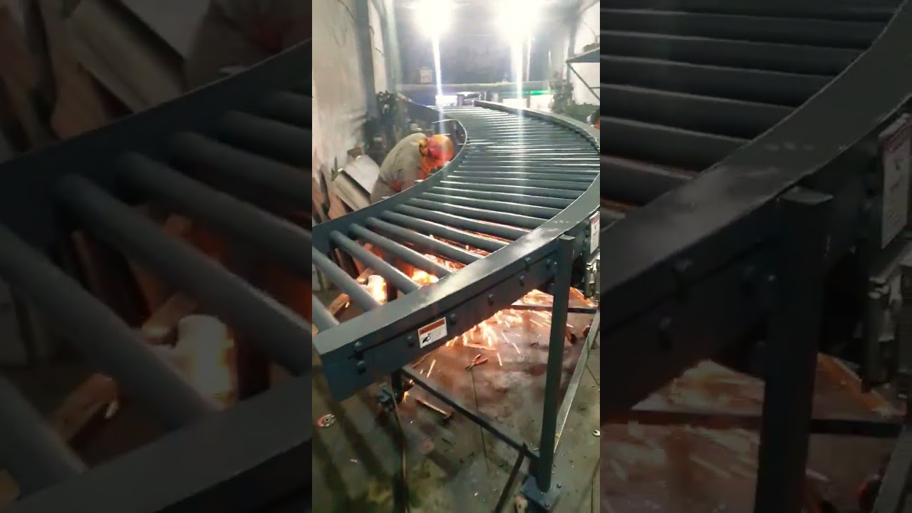 90 degree Powerised Roller Conveyor 