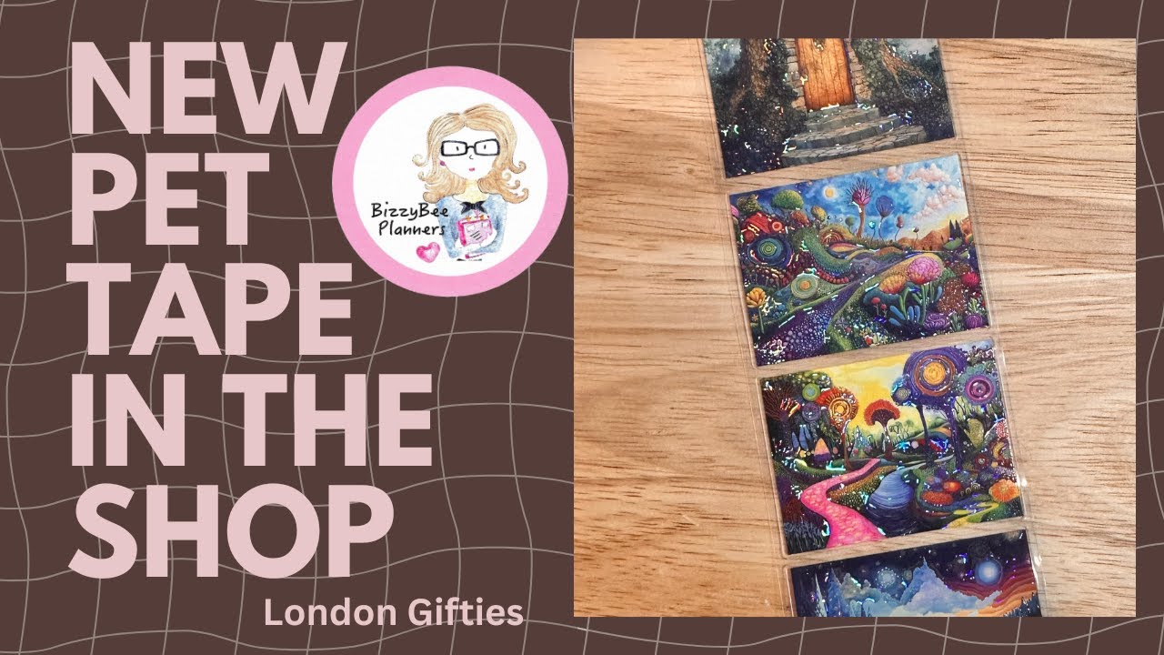 New PET Tape in the Shop #londongiftieswashi - YouTube