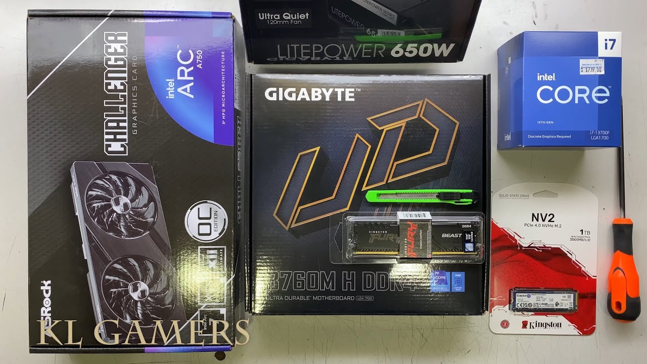 ゲーミングPC Core i7 13700F / ARC A750 / メモリ32GB / SSD1TB ゲーミングPC Core i7 13700F / ARC A750 / メモリ32GB / SSD1TB