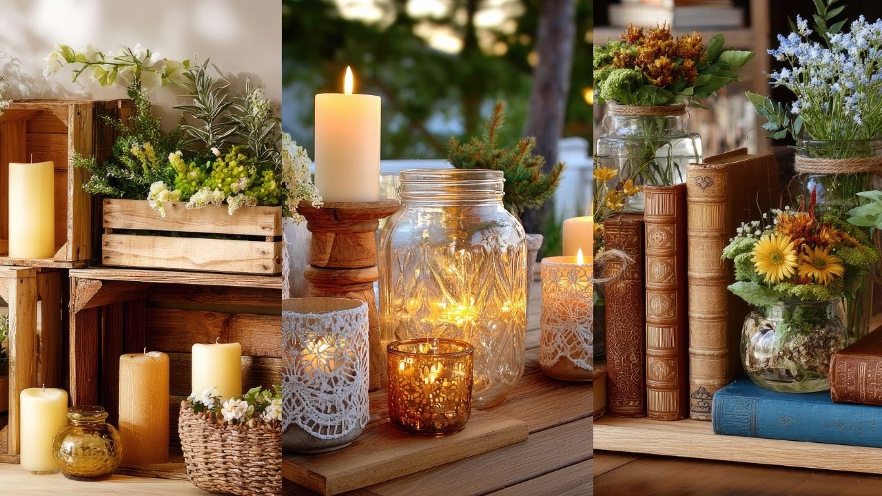 Elegant and Timeless Summer Crafts ! Inspiring Handmade Rustic & Vintage Decorating Ideas