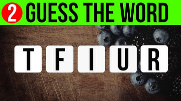 Scrambled Word Quiz #2 | 20 Questions Trivia| Can you Guess the Word Game | Pub Quiz