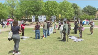 KSU students protest over visa revocations, funding cuts