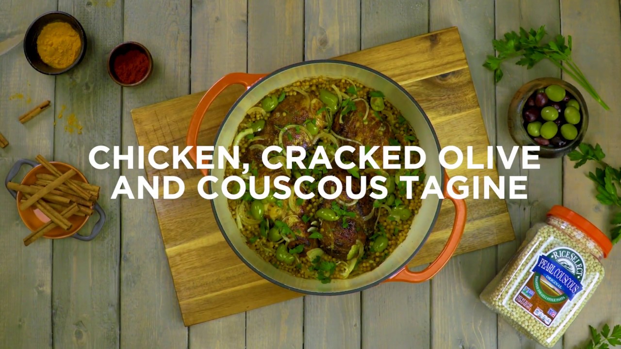 Chicken, Cracked Olive and Couscous Tagine by RiceSelect YouTube