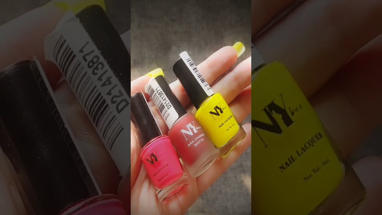 Amazing Nail colours by N.Y bae || Nail colours under ₹100💅🏼||