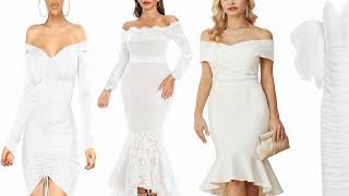 Top 20 For white off the shoulder bodycon dresses Ideas 2023 in Women s Fashion Clothing