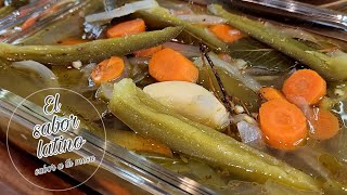 El Secreto Para Unos Deliciosos Chiles En Vinagre Caseros Riquisimos