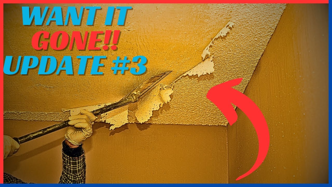 Saying Goodbye to Popcorn Ceiling Update 3 Amherst, Ma drywall YouTube
