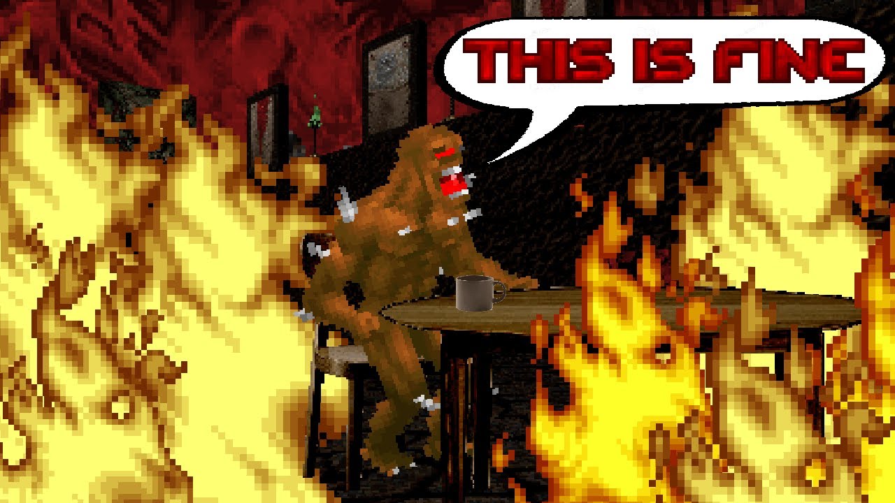 Imp Tries to Stroll Through Crossfire