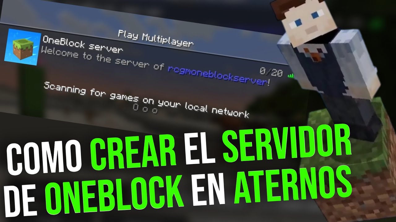 Como Crear el Servidor de ONEBLOCK en ATERNOS (2026)