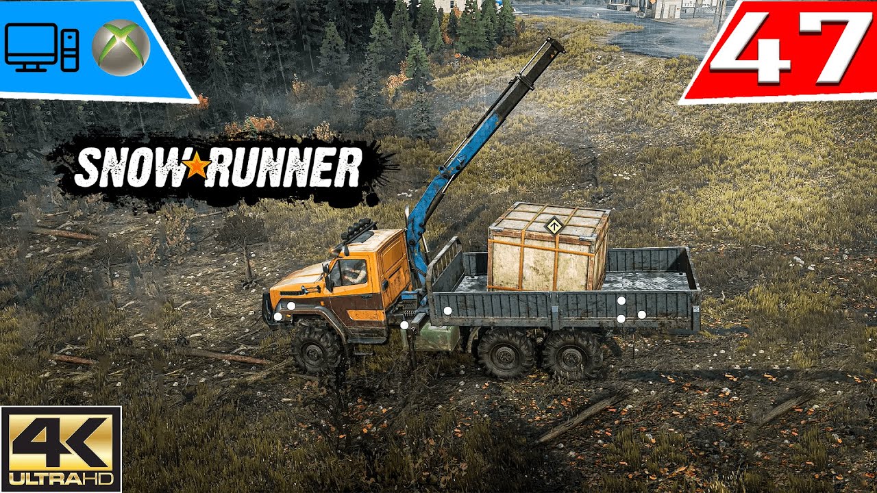 SnowRunner Part 47 STEEL RIVER TOWNSHIP (LOST CONTAINER) Full Gameplay (4k-60FPS) [HINDI]