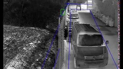 Smart Function of Hikvision Thermal Camera   Line Crossing