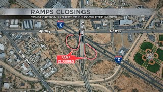 Kino Parkway ramp closures for ADOT's I-10 expansion project in Tucson