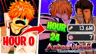 I Spent 24 Hours getting the *NEW* Ichigo In Anime World Tower Defense