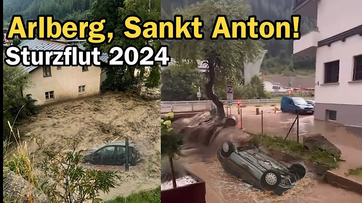 Dangerous! Flash flood hit Arlberg, Sankt Anton 2024! Gewitter und Sturzflut Arlberg