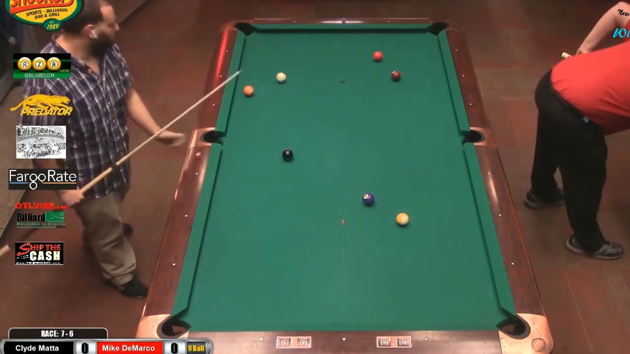 Clyde Matta VS Mike DeMarco | Race to 7/6 - 9 Ball.