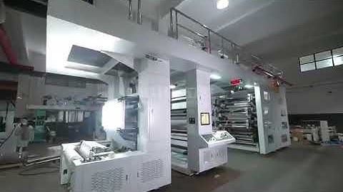 8 color central drum CI flexo printing machine for both paper bag and plastic bag