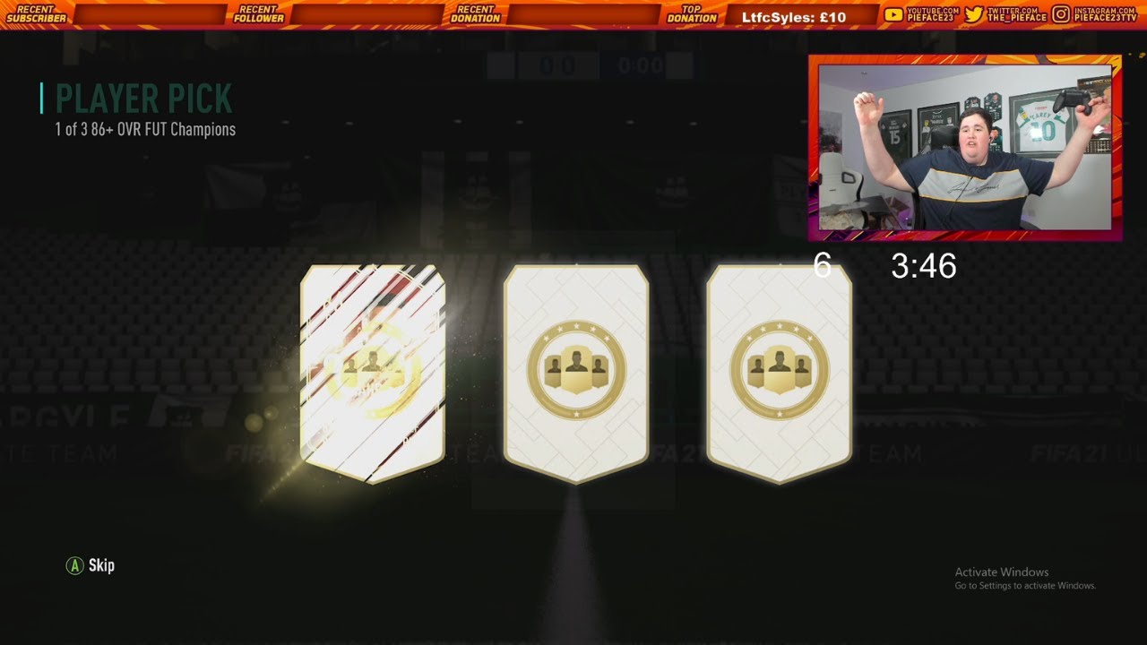 I FINALLY GOT AN 86+ FUT CHAMPIONS UPGRADE!!! - FIFA 21