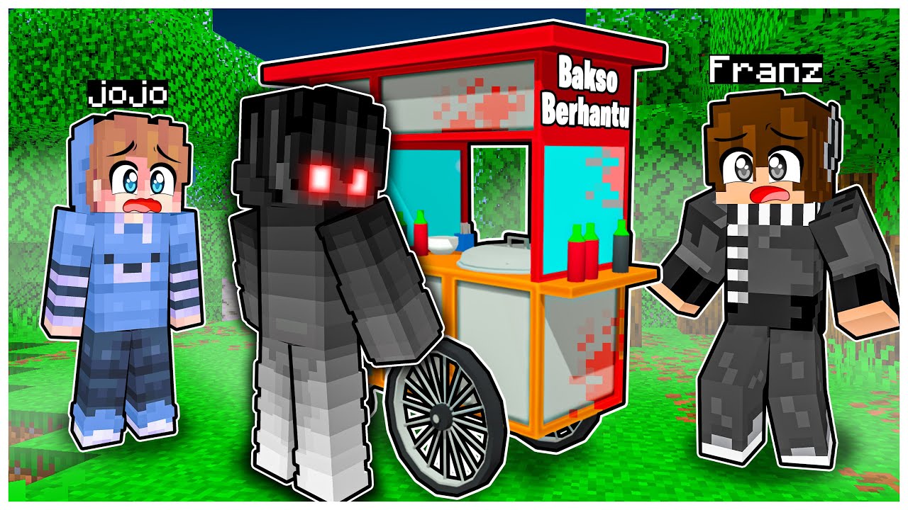 FRANZ & JOJO KETAKUTAN MELIHAT HANTU PENJUAL BAKSO di MINECRAFT