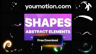 Free Funny Abstract Shapes with Color Control — Ae