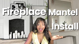 Fireplace Mantel Install | Wayfair Lark Manor FirePlace Surround Assembly | Large Heavy Mirror