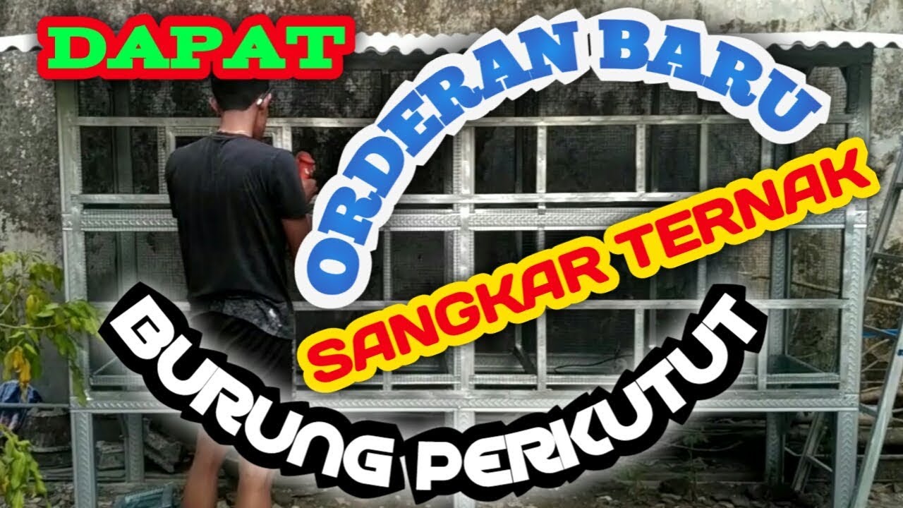 "DAPAT ORDERAN BARU SANGKAR TERNAK BURUNG PERKUTUT" by. Didik DH 