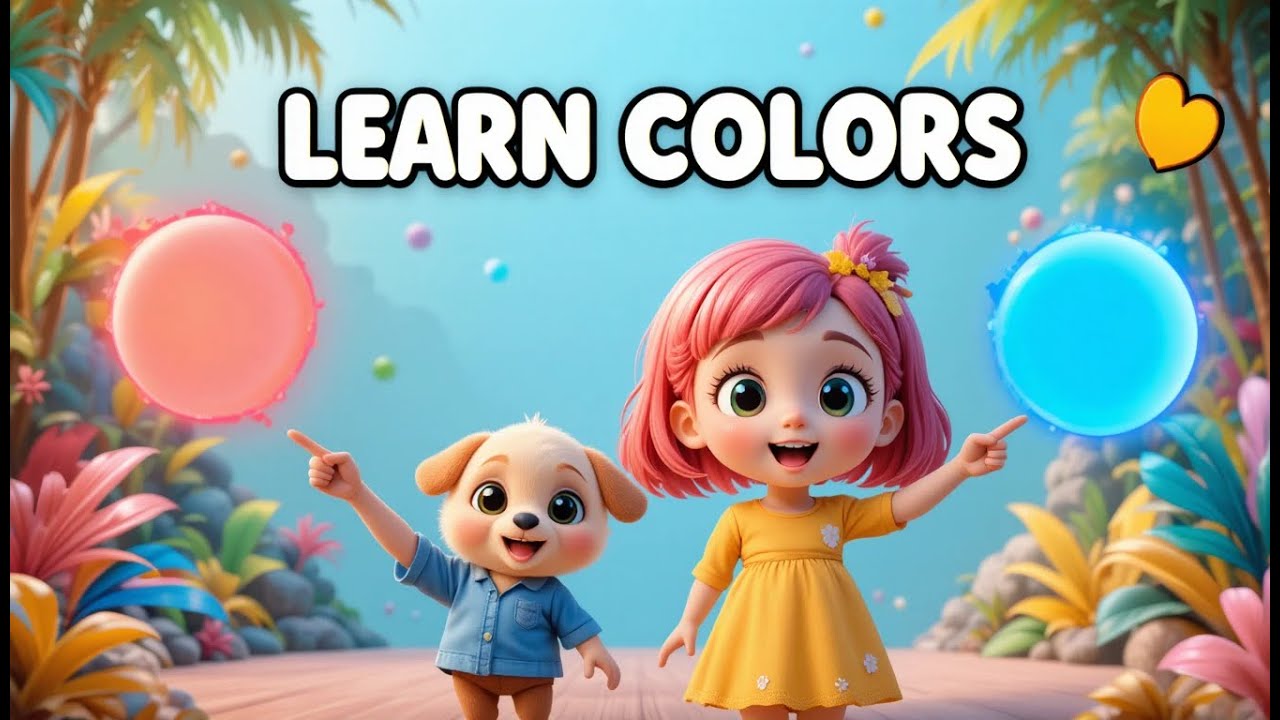 Learn Colors with Lili and Bobo 🌈 | Fun Colors Song for Kids
