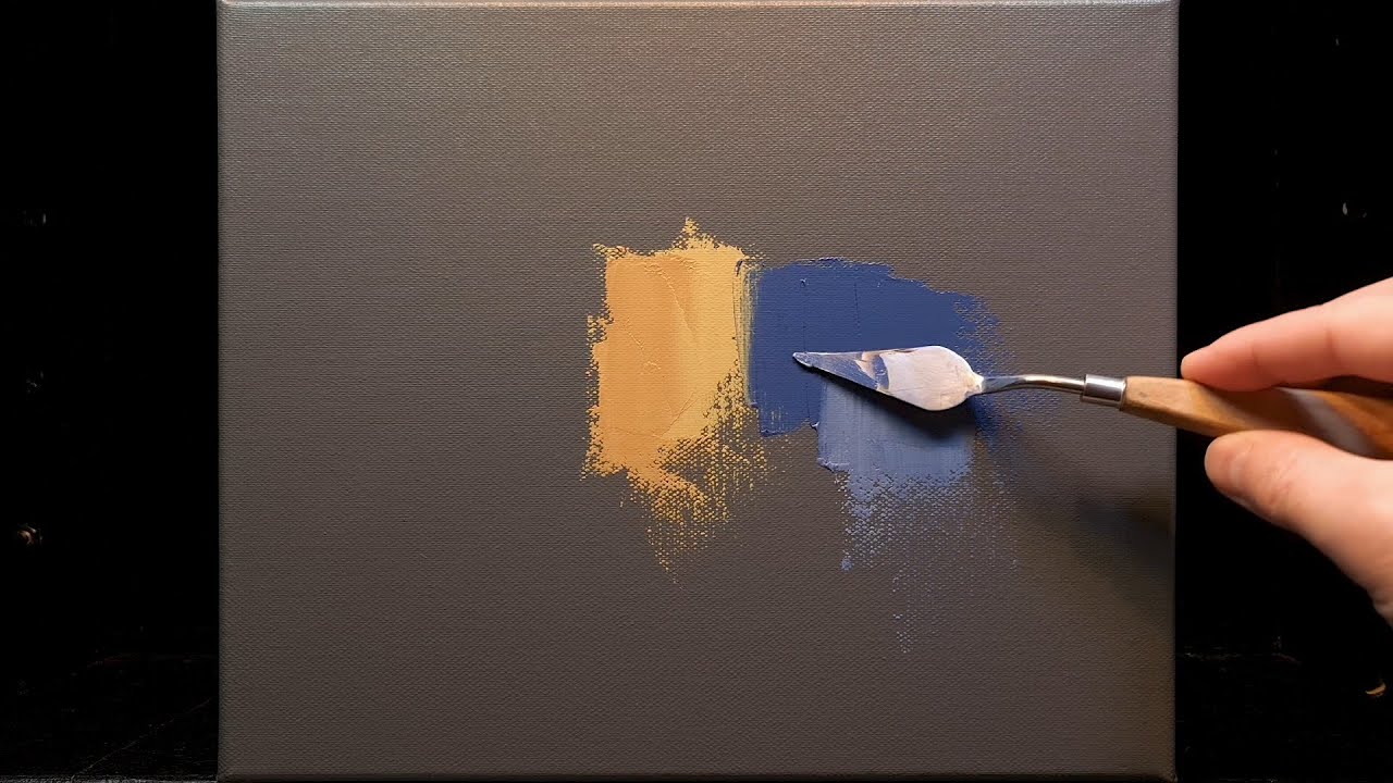 Ever Changing Oil Painting on Canvas using a Palette Knife and Brush