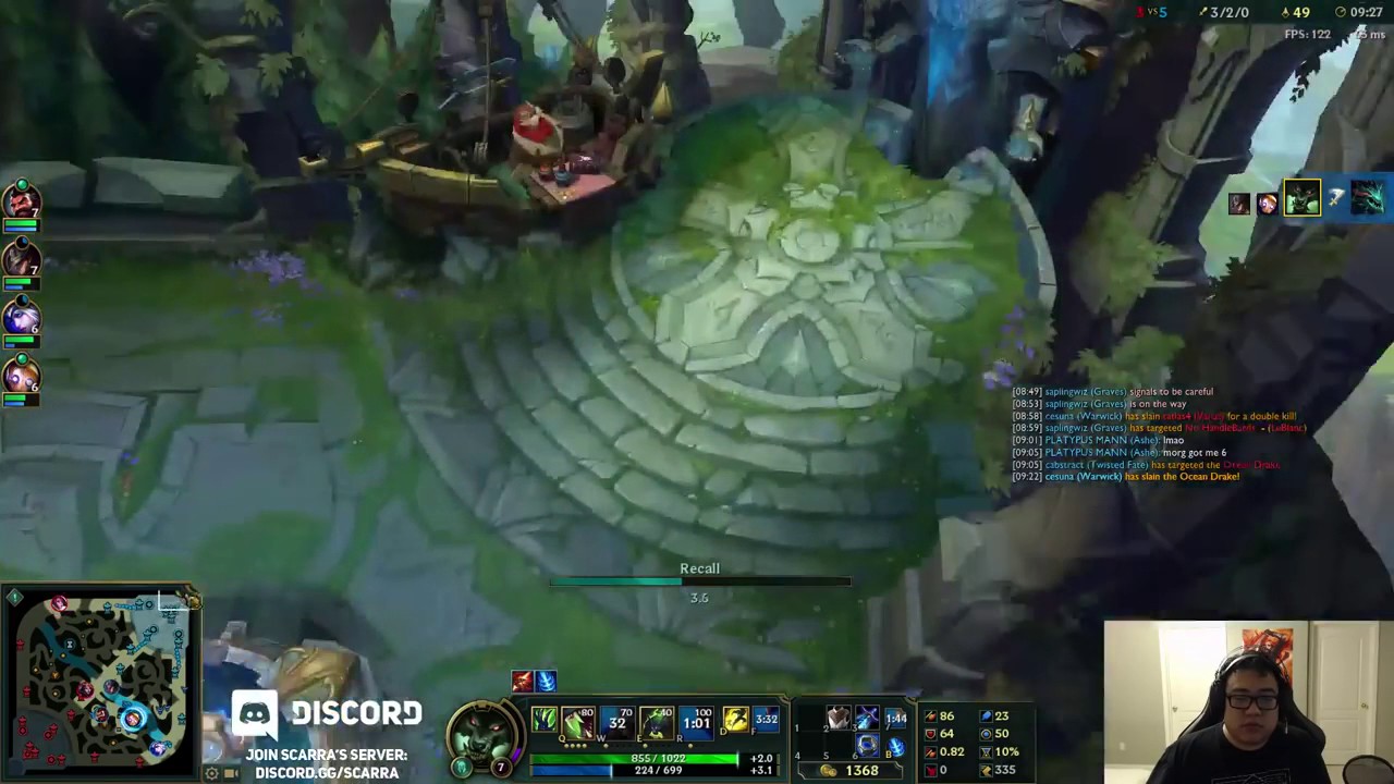 League Of Legends S7 — Scarra as Warwick vs Fiora Top  Ranked Gameplay