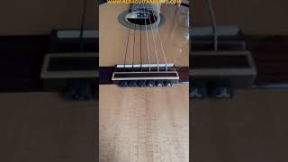 www.albabuitarbeads.com Alba guitar beads Black beads ties blocks for nylon string flamenco guitars