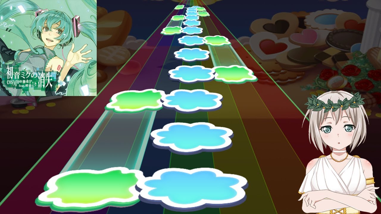 【バンドリ/뱅드림】 모카 만우절 스킨으로 하츠네 미쿠의 소실을 쳐봤다