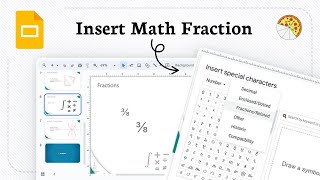 How to insert a fraction in Google Slides (Math Symbols)