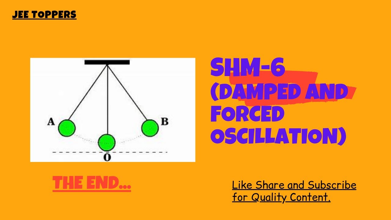 Damped And Forced Oscillation SHM6(The End) YouTube