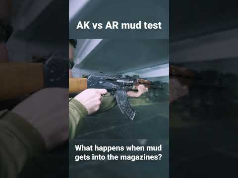 AK47 vs AR15 mud test short