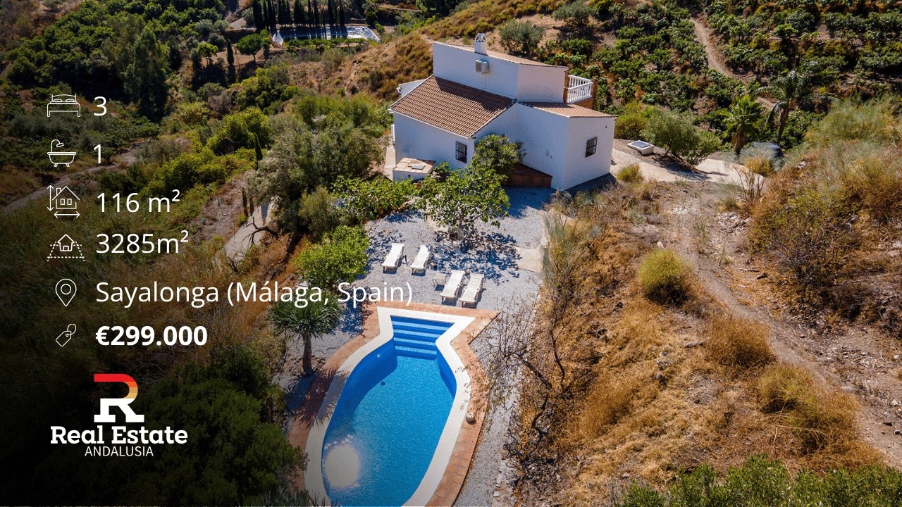 Inside a €299,000 Andalusian Villa with Pool & Mountain Views | Sayalonga, Spain (Costa Del Sol)