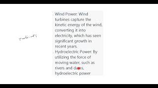 1. Outline Four Sources Of Energy That Could Be Used In The Society