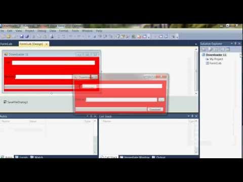 How to make a downloader with vb 2010